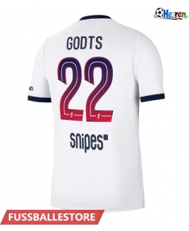 Günstige Paris Saint-Germain Mika Godts #22 Auswärtstrikot 2026-27 Kurzarm